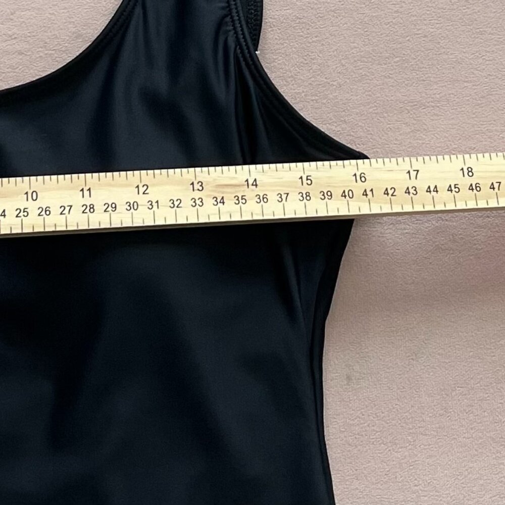 NWT Summer Mae Black High Cut One Piece Swimsuit Sz L - Picture 6 of 8